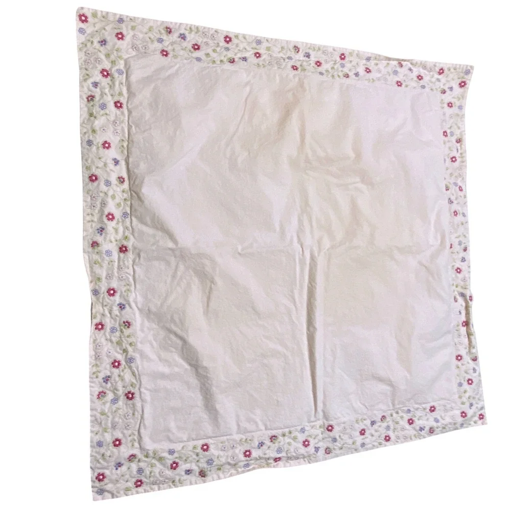 Y2K Pottery Barn B + B Floral Euro Pillow Sham 31